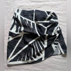 Zara Black and White Mini Skirt